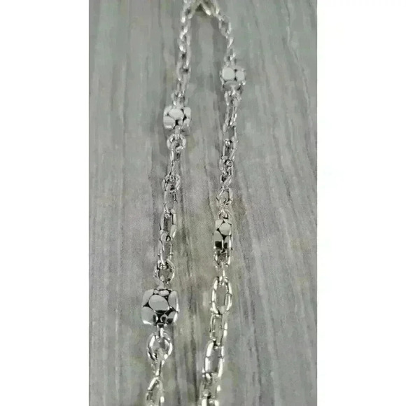 John Hardy Sterling Silver Heritage Kali Station Necklace 45" - Picture 5 of 15
